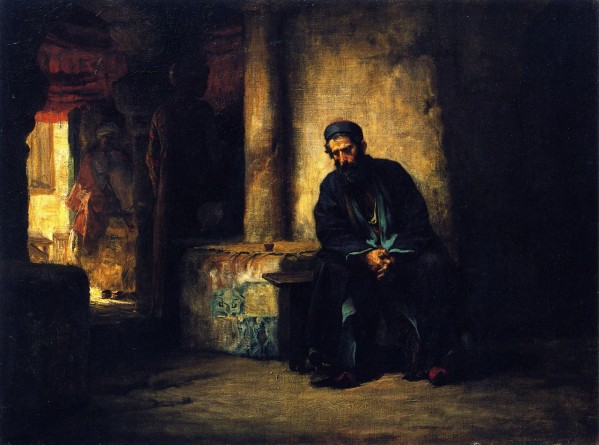 A man thinking by Frederick Arthur Bridgman